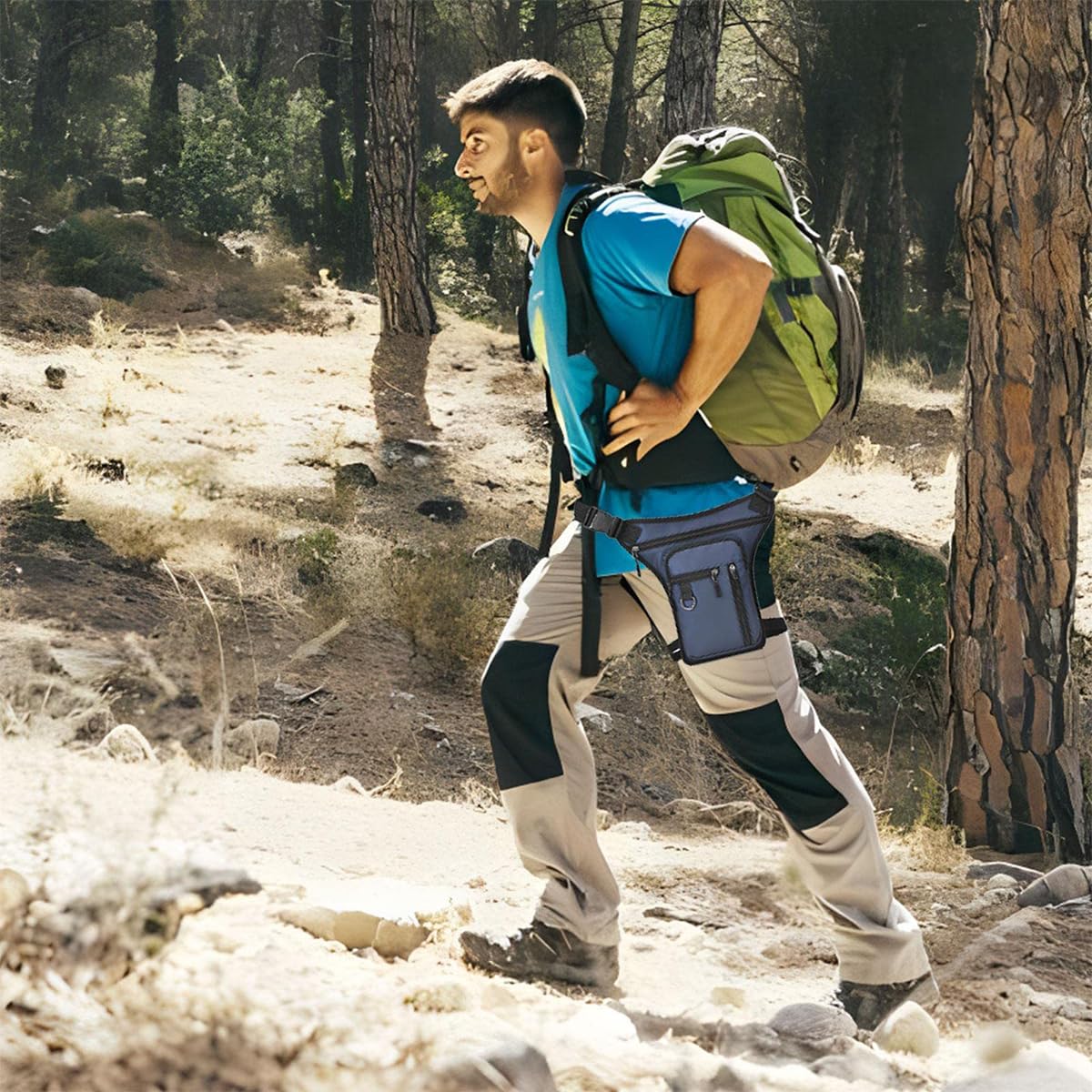GUSTAVE Motorcycle Waist Drop Leg Bag for Men Women Storage Bag Waist Leg Bag Fanny Bag Nylon Multi-Pocket Thigh Bag Quick Release Buckle Belt Outdoor Hip Bag Waist Bag for Cycling, Hiking, Camping GUSTAVE Motorcycle Waist Drop Leg Bag for Men Women Storage Bag Waist Leg Bag Fanny Bag Nylon Multi-Pocket Thigh Bag Quick Release Buckle Belt Outdoor Hip Bag Waist Bag for Cycling, Hiking, Camping